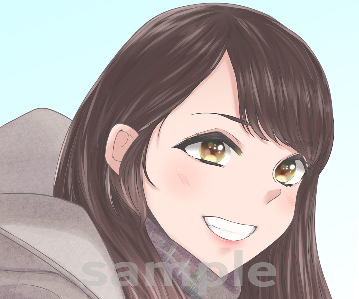 可愛く笑顔で華やかなアイコン描きます SNSやブログに！目を惹く素敵な笑顔のアイコンで印象に残る！ イメージ4