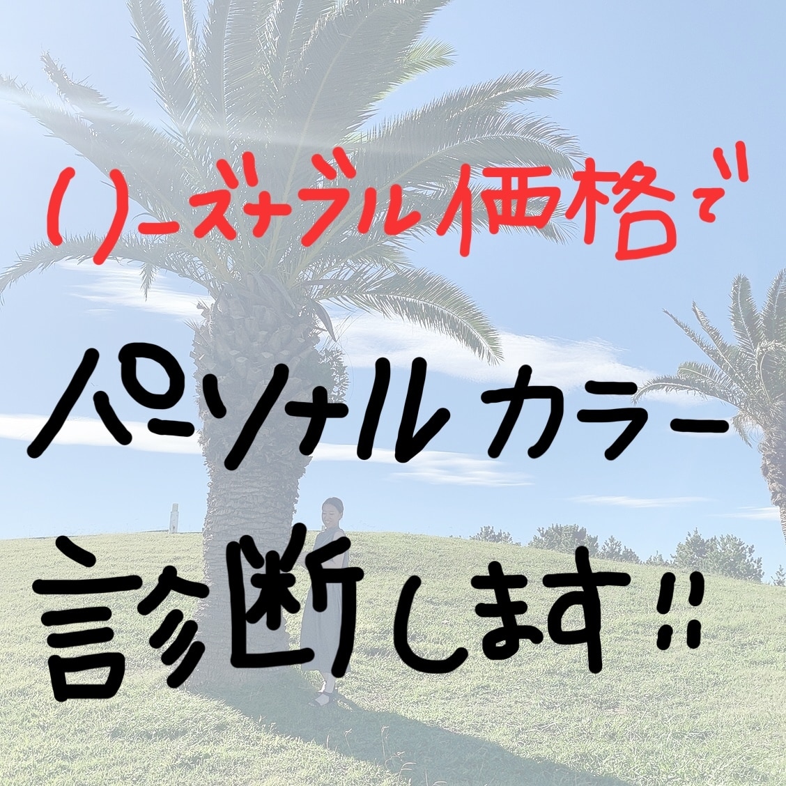 リーズナブルな価格でパーそナルカラー診断します メイク迷子、ファッション迷子から一緒に抜け出しましょう！ イメージ1