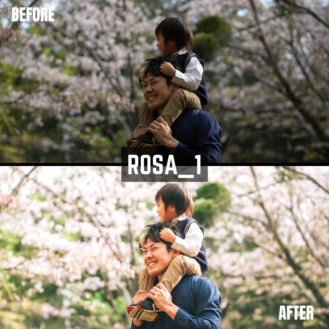 ROSA｜Lightroomプリセット販売します スマホで撮影した写真、ワンタッチで大変身！ イメージ4