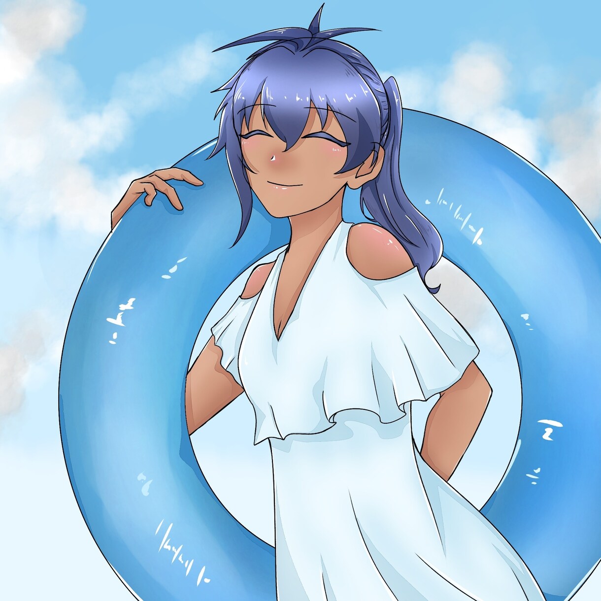 夏にぴったり水着SD量産イラスト描きます シートで選ぶだけ！​グッズ化・商用利用OK可愛い水着姿1枚絵 イメージ6