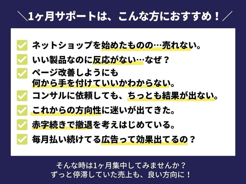 ECサイト売上改善!コンサル３ヶ月集中サポします 集客CV改善のプロが隣に｜楽天アマゾンShopifyBASE イメージ3