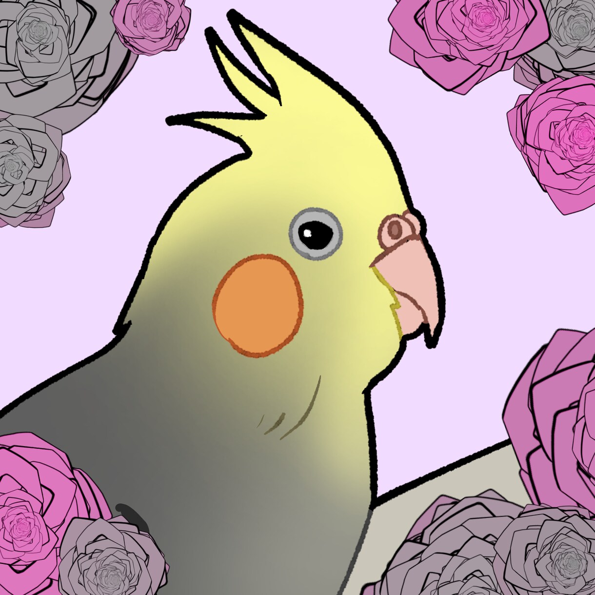 あなたの可愛いペットの鳥ちゃんを可愛く描きます 鳥ちゃんの絵を50枚以上描いてきた者が描きます！ イメージ5