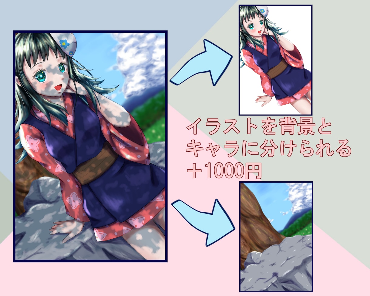 立ち絵、一枚絵制作します 観賞用、挿絵など設定キャライラストに イメージ3