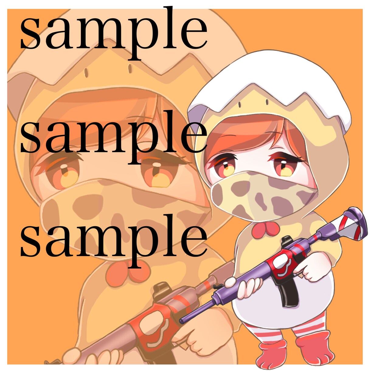 PUBGイラスト描きます かわいいミニキャラであなただけのイラスト描きませんか？ イメージ4