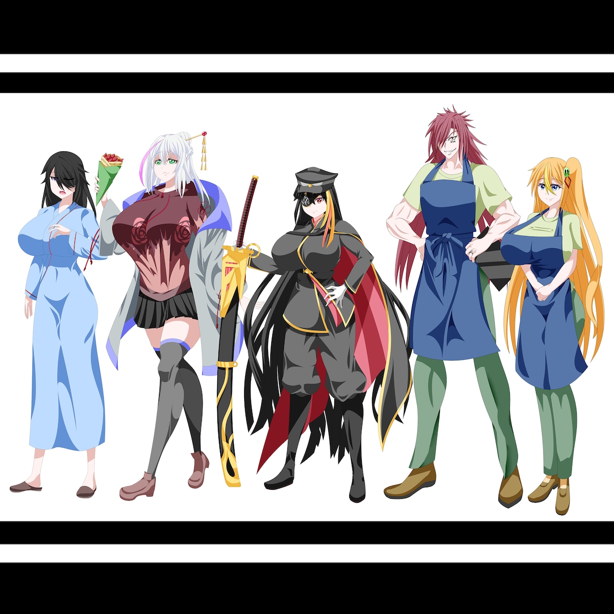 TRPG等で活用いただけるアニメ調の立ち絵描きます ﾃﾞｯｯｯかくてかわいくてかっこいいキャラ立ち絵ならお任せ！ イメージ8