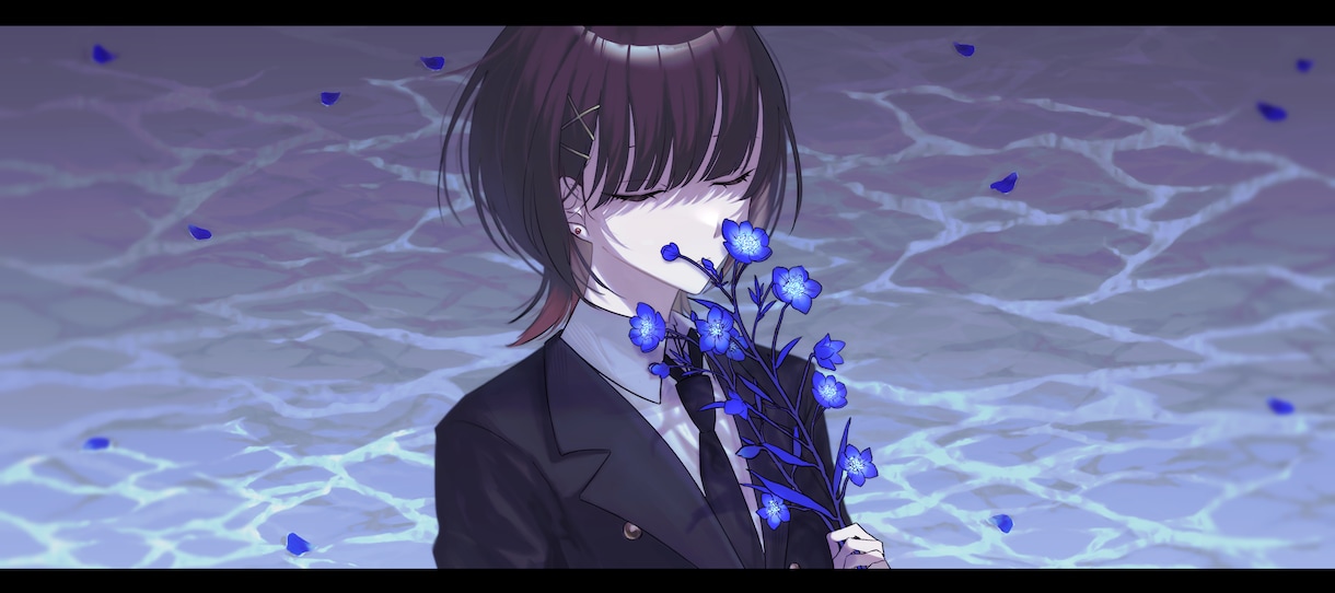 SNSアイコン・動画イラストなど制作致します 綺麗で儚いイラストならお任せください✨ イメージ4