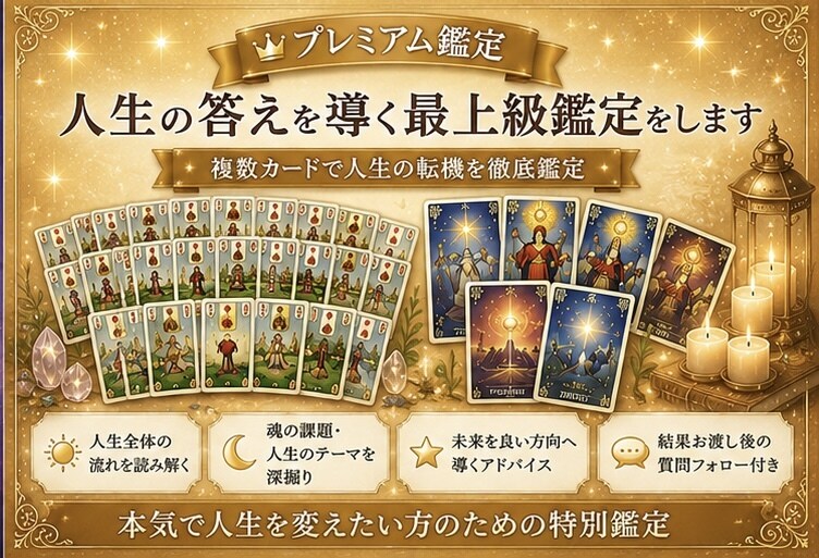 グランタブロー×複数カードで人生の答えを導きます グランタブロー＋複数カードのプレミアム占い（追加鑑定込み） イメージ1