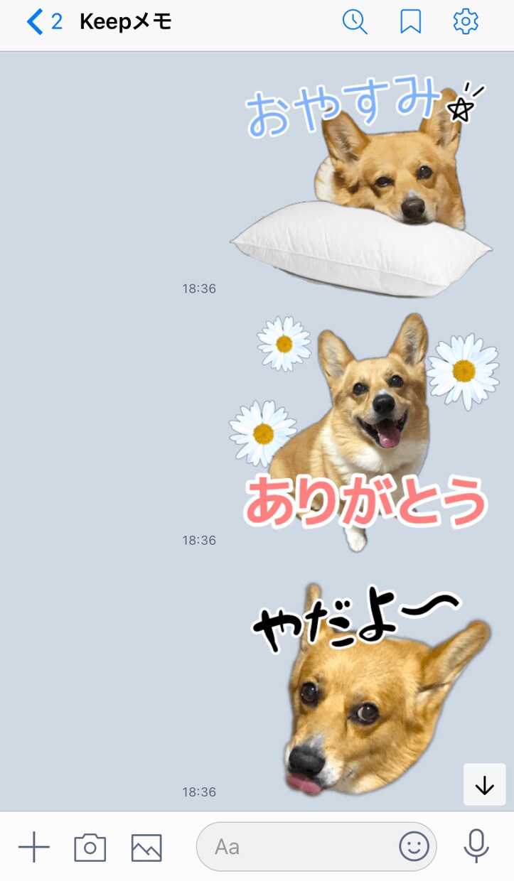 あなたのワンちゃんのLINEスタンプ作ります あなただけのオリジナルLINEスタンプ イメージ3