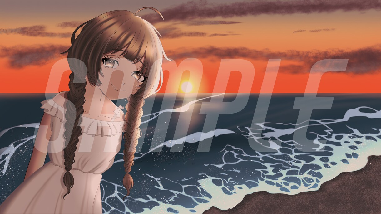 歌ってみたなどサムネイラスト描かせていただきます 歌ってみた動画サムネ作成します！ イメージ6