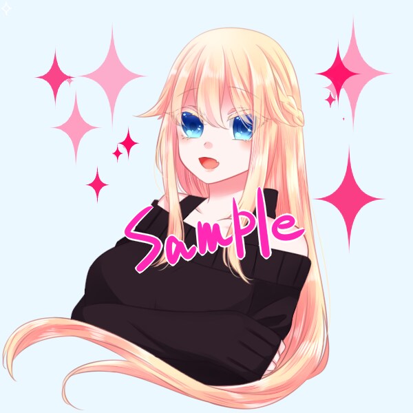 女の子のアイコン作成いたします Twitter等のSNS、TRPG等のアイコンに イメージ3