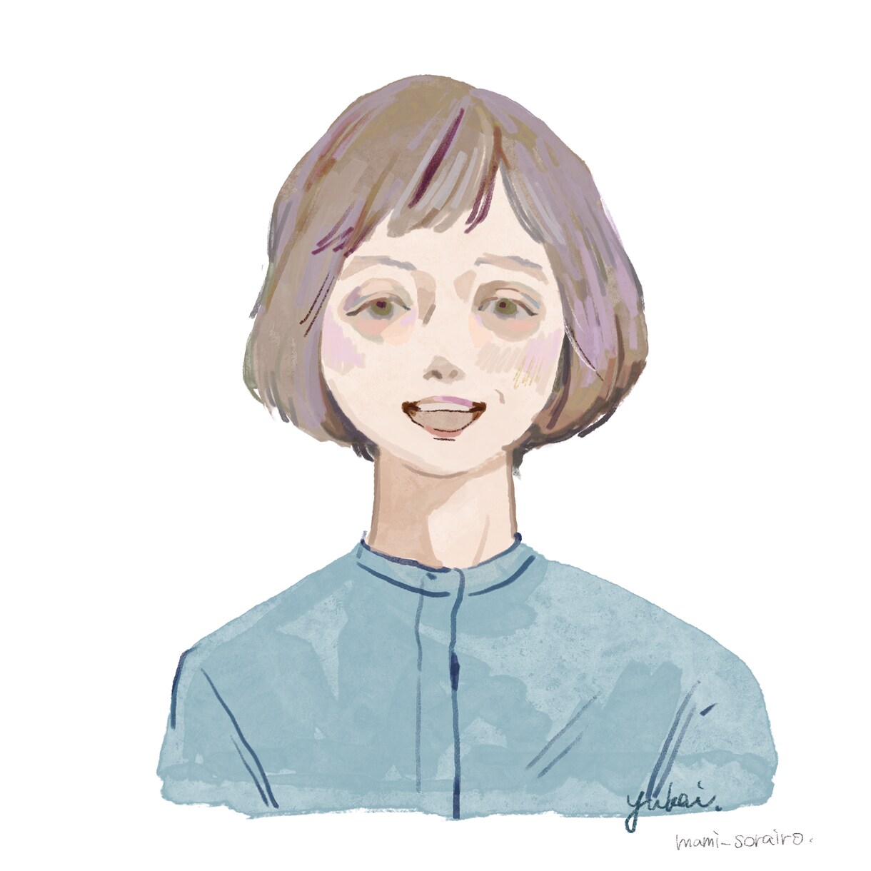 SNS等用の似顔絵制作します ご自身、またはパートナー、ペットとの絵が欲しい方へ イメージ3