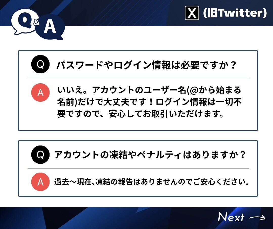 Xの日本人フォロワーを100人増やします ★振り分けOK★100人以上も対応！補償有りで安心 イメージ5