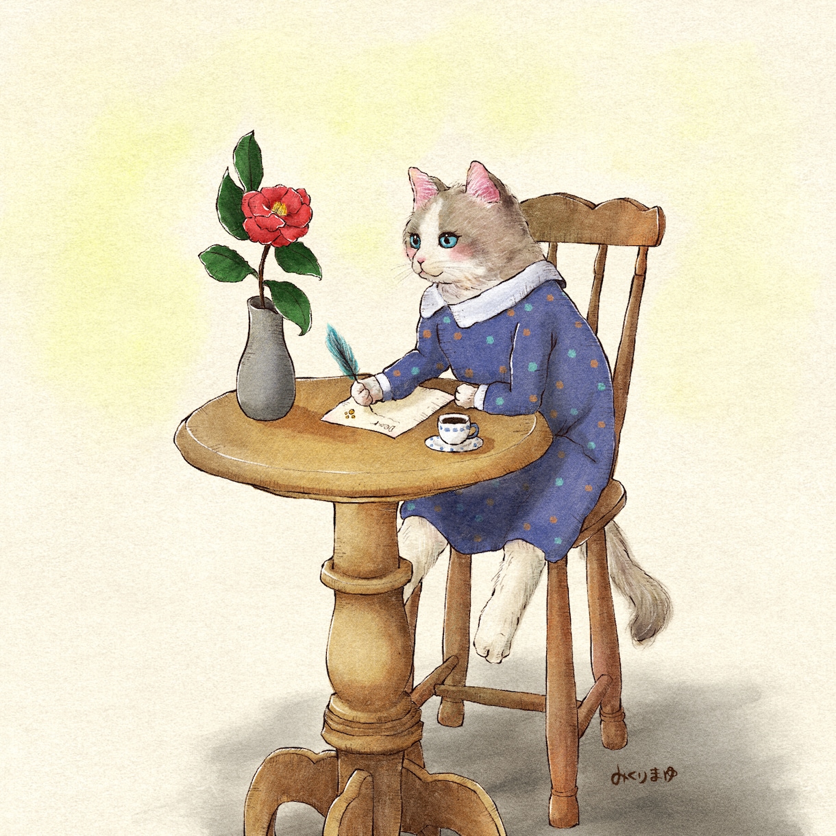 大切なペットをやさしい絵本風イラストにします あなたの大切な家族を、やわらかく温かみのあるイラストに。 イメージ5