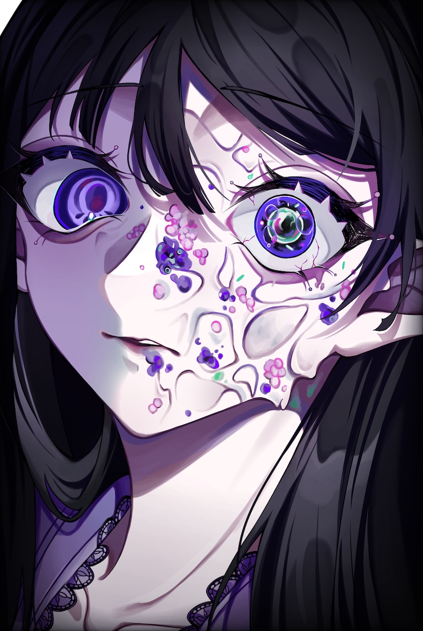 ダークな美しさで世界観あるイラストを制作いたします ダークファンタジー、サイコロジカルなどをお求めの方へ イメージ6