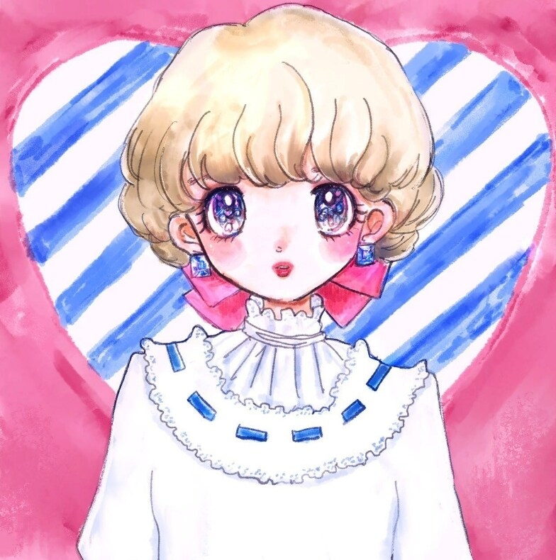 ガーリーレトロかわいい女の子のイラストを書きます LINE、X、Instagram、Youtubeに！ イメージ1