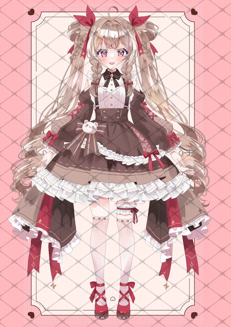 納期短め！配信等で使う立ち絵を作成いたします 多様なデザイン性のある立ち絵をお描きいたします イメージ7