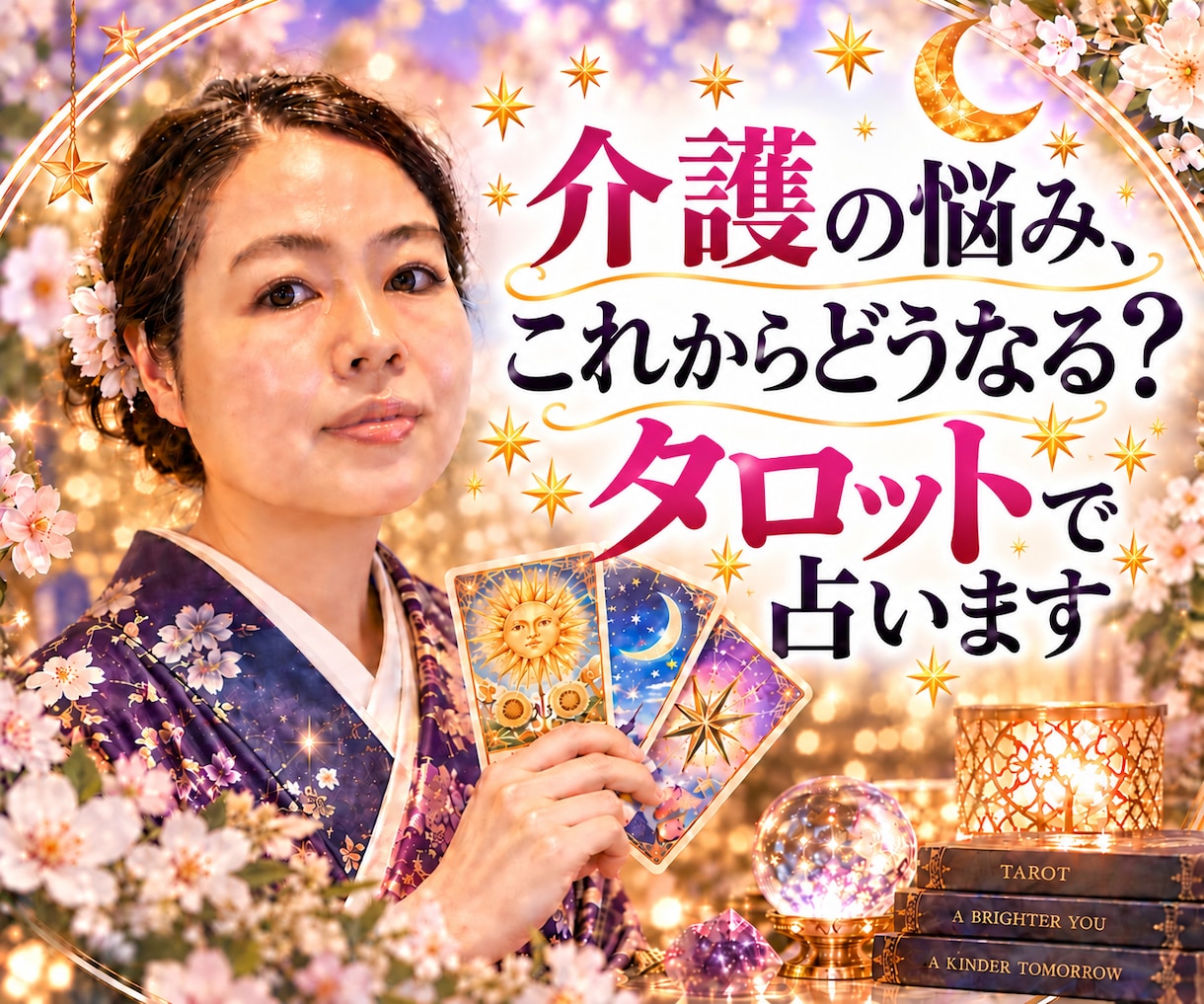 介護の悩み、これからどうなる？タロットで占います 家族との関係や介護の負担、これからの流れを読み解きます イメージ1
