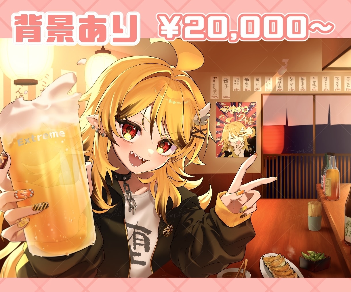 キャラクターを魅せる構図の1枚絵描きます あなたが大好きなキャラクターが1番輝く1枚絵制作 イメージ3