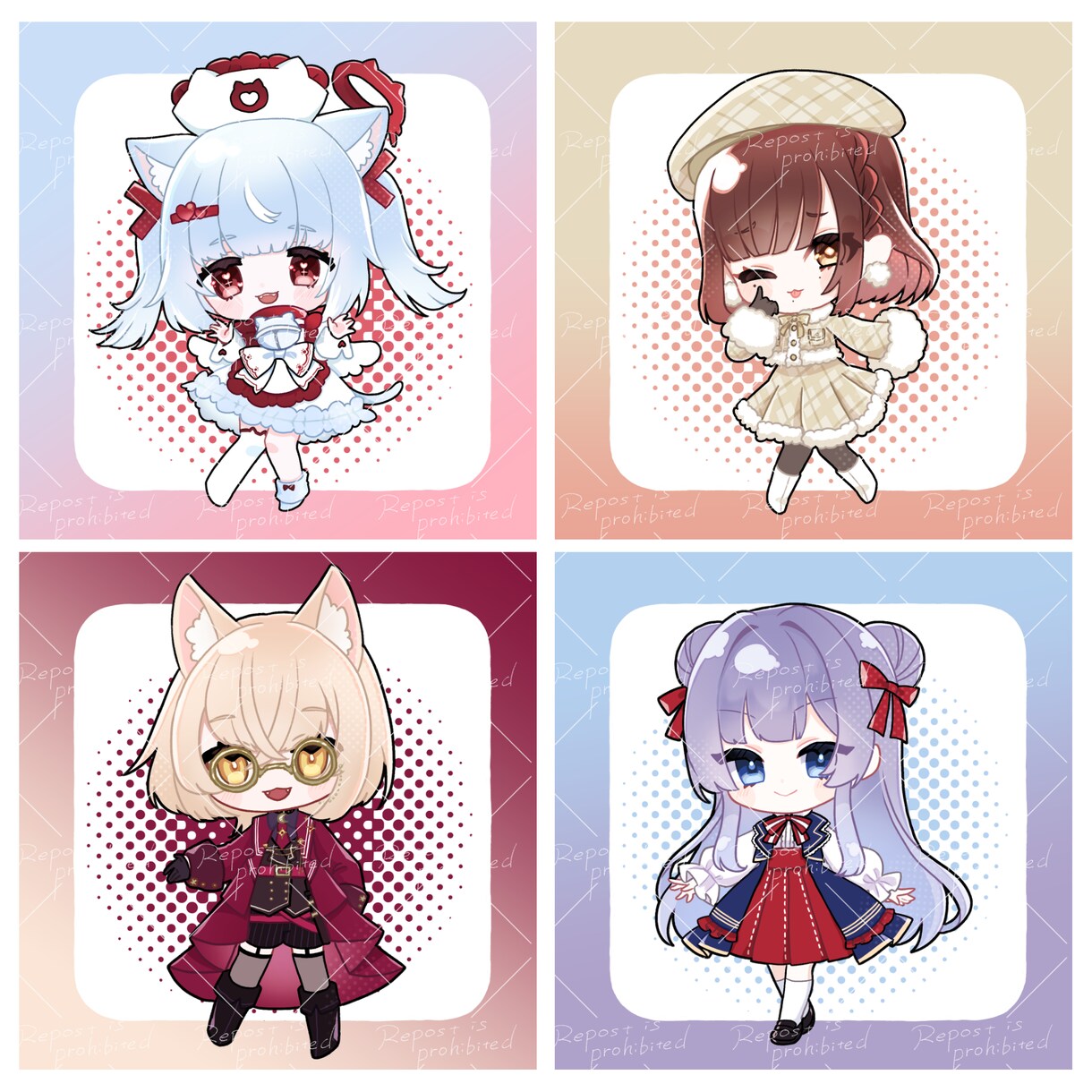 ミニキャライラストお描きします 一部商用利用無料！かわいいミニキャライラストを作成します！ イメージ3