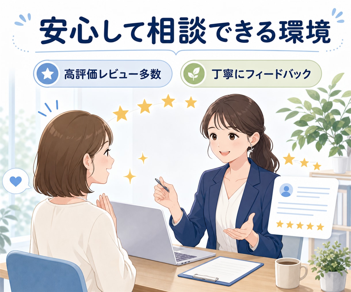 現役採用担当が模擬面接を行います ネットでは得られないリアルな面接対策を行います イメージ8