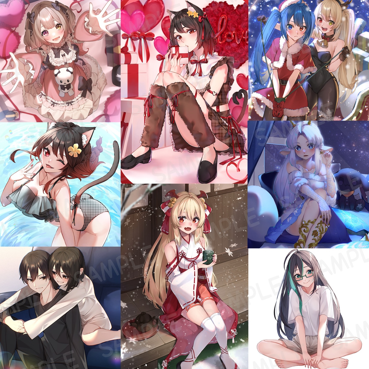 セール中!!イラスト全般制作いたします 顔周りから全身描写まで幅広く対応可能です！ イメージ6