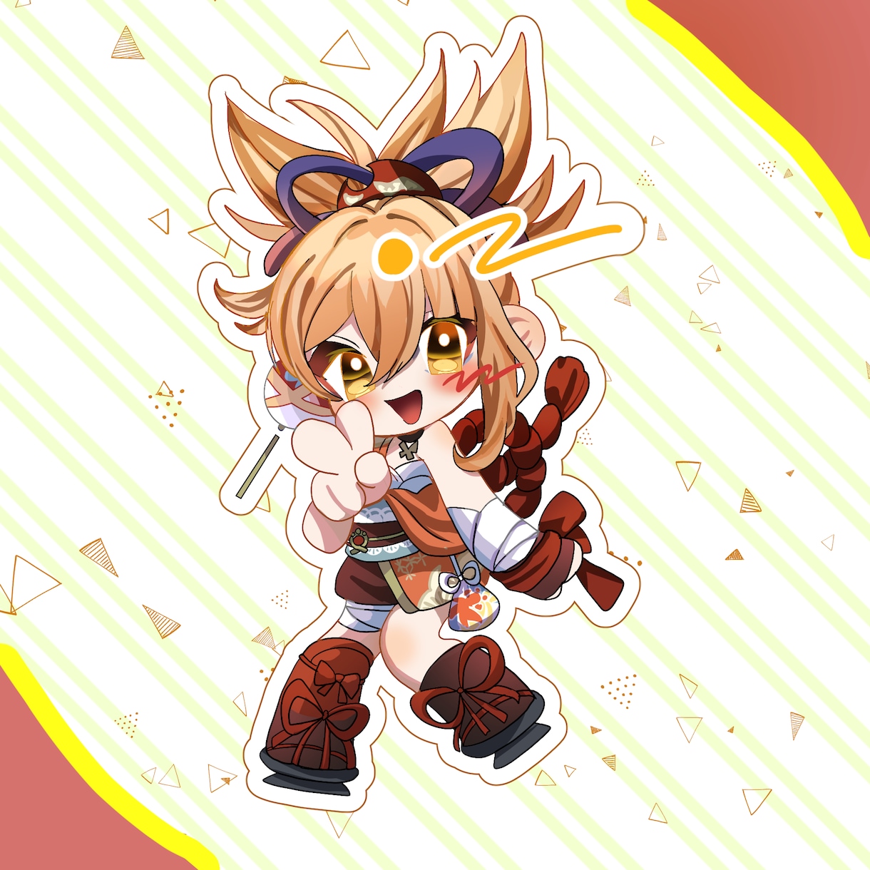商業利用OK！可愛いみにキャラを製作します お目目ぱっちりのかわいいデフォルメ表現！グッズなどにも！ イメージ4