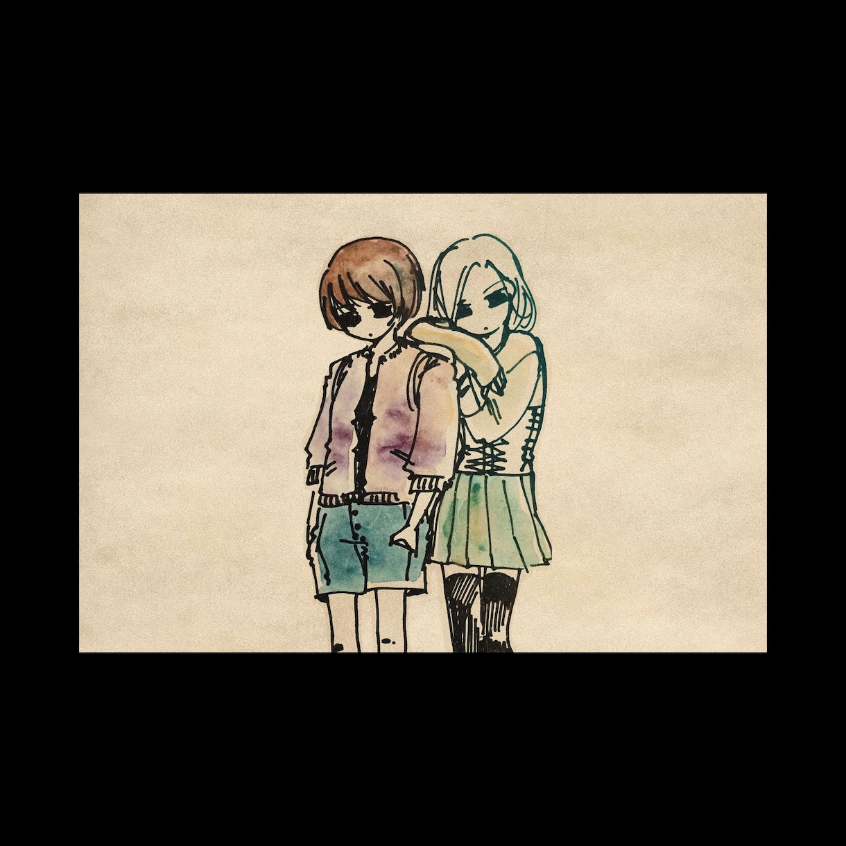 ノスタルジックなマーカー水彩イラスト描きます 一発描きの線の味わいがあります イメージ1