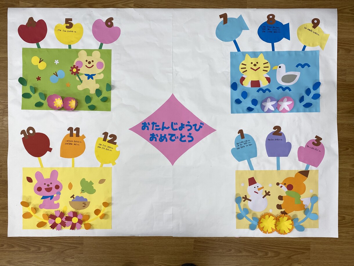 誕生日カードや季節の壁面を作ります 保育関係やプレゼントなどに使える物を作ります。 イメージ3