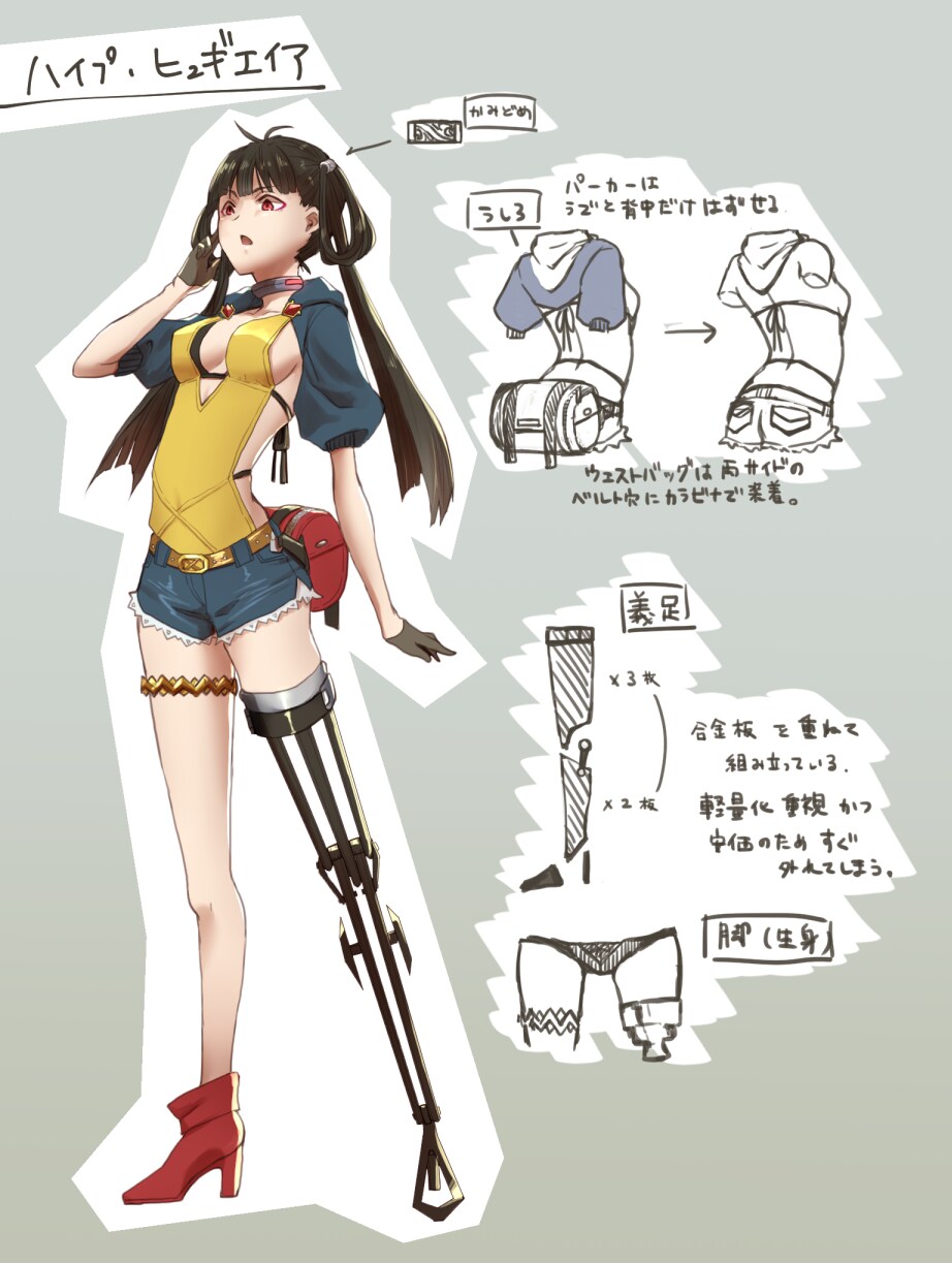 ソシャゲ風味！キャラクター全身立ち絵描きます キャラクターの作画資料等に最適。魅力を最大限まで引き出します イメージ4