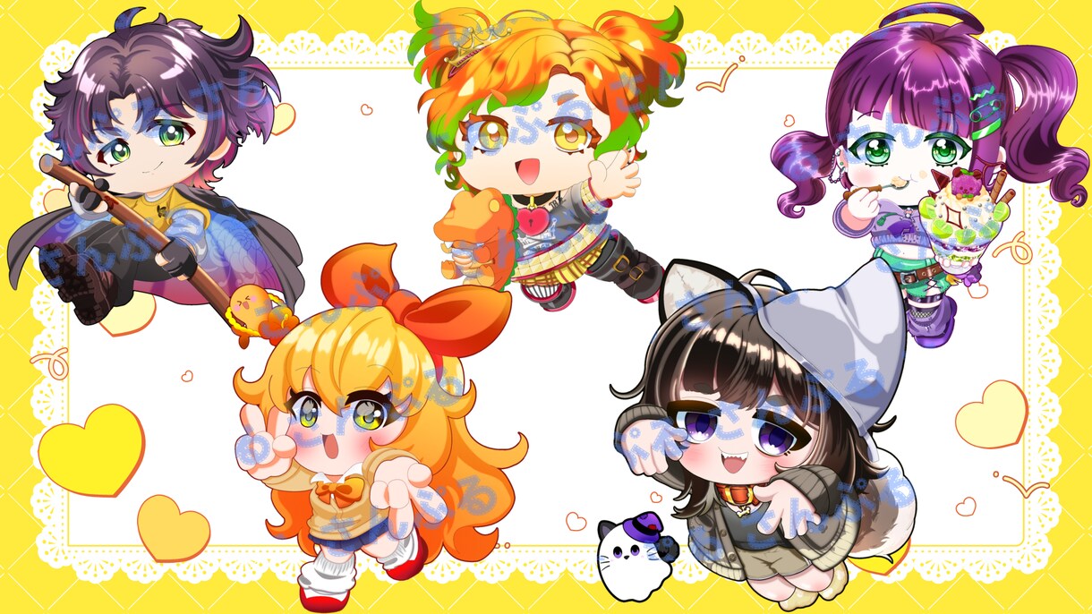 商業利用可！SDキャラミニキャライラスト制作します 商業利用〇！最短納期5日でちみキャラ作成します！ イメージ4