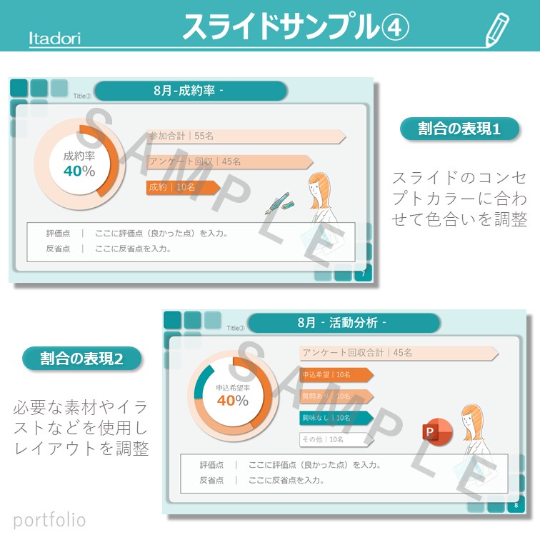 伝わりやすいPowerPoint資料を作成します デザイン修正回数の制限ナシ！個人・法人問わず幅広く対応します イメージ6