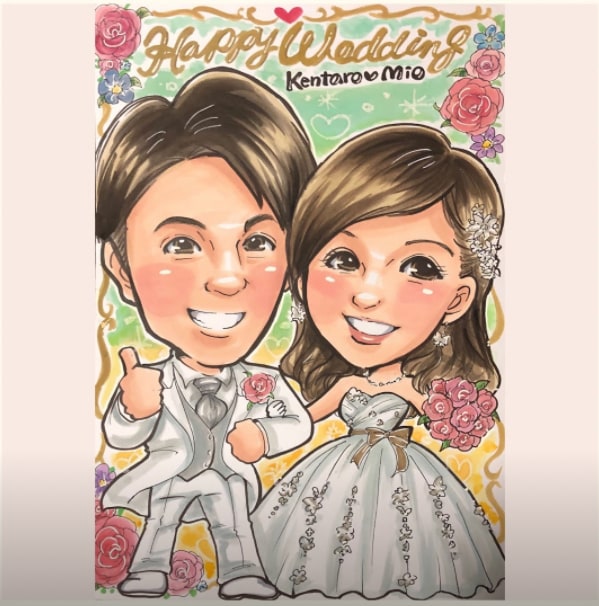 初依頼大人数ペットも歓迎★可愛い似顔絵お描きします 記念日に贈る水彩 手描き似顔絵還暦米寿古希結婚式誕生日退職 イメージ4