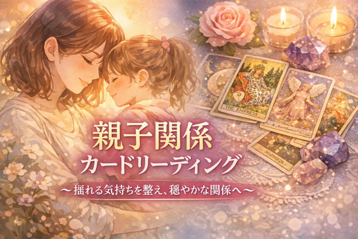 親子関係リーディング ～揺れる気持ちを整えます 子どもとの距離感や関わり方に悩む気持ちを整えます。 イメージ1