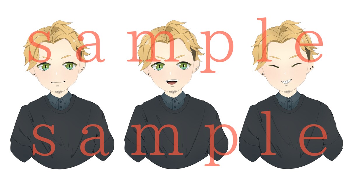 挿入イラストの表情差分お描きします 喜怒哀楽、爆笑、号泣、変顔、など組み合わせ自由！5枚セット！ イメージ5