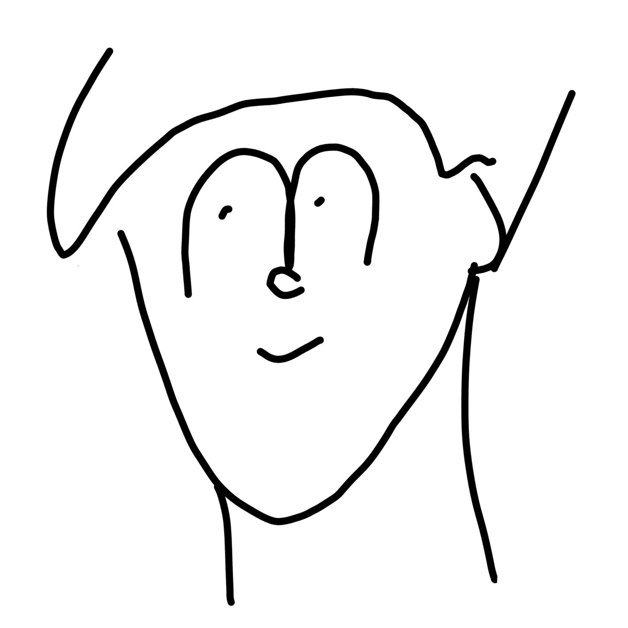 SNSのアイコン用イラストを描きます ゆるさがたまらない、どこか愛しくなる似顔絵 イメージ1