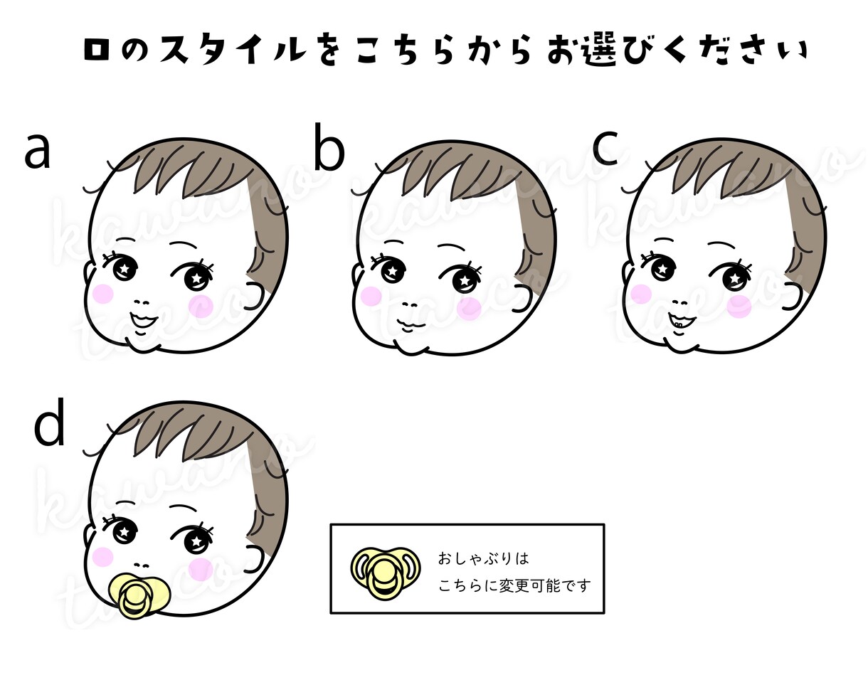 ママとお子様のかわいいアイコンお作りいたします お子様アイコンもお作りいたします！お名前シールに便利！ イメージ6