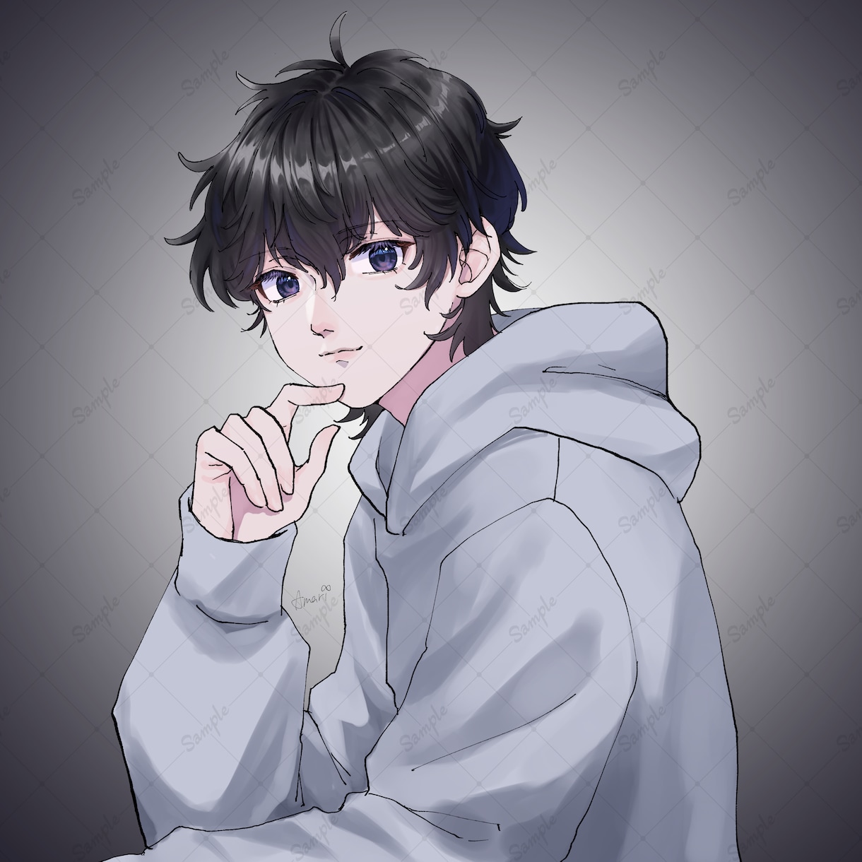 デジタルで魅力的な人物イラスト描きます SNSアイコンに！歌ってみたのサムネイルに！プレゼント用に！ イメージ4