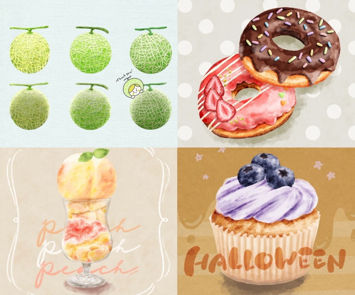 ほっこり可愛い！美味しそうな食べ物イラスト描きます 商用OK！メニュー表・レシピ・webページの挿絵に◎ イメージ10