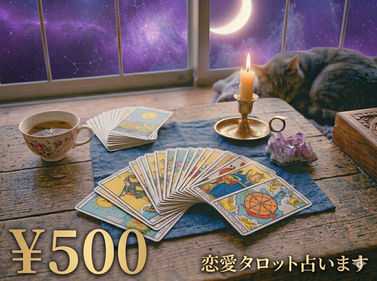 ワンコイン☆恋愛の悩み占います 24時間以内！今一番気になっていることについて イメージ1