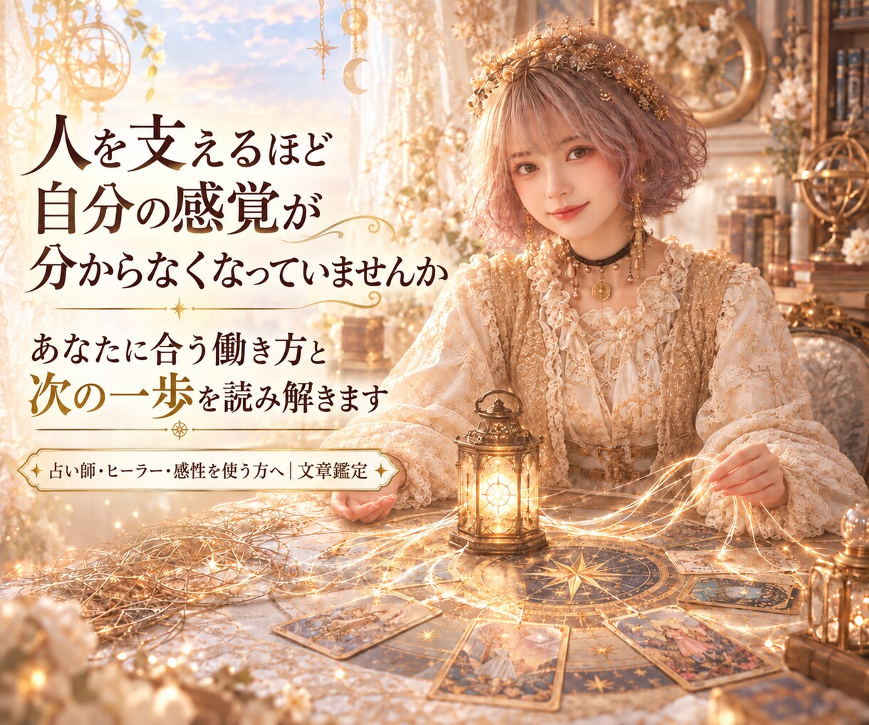 占い師・ヒーラー｜自分に合う働き方を視ます 感受性を使う仕事の迷いを整理し、心地よく続ける道を照らします イメージ1