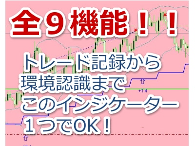 全9機能！FXトレード必須インジケーター提供します 一度使ったら手放せない！専業トレーダーからご愛顧頂いています イメージ1