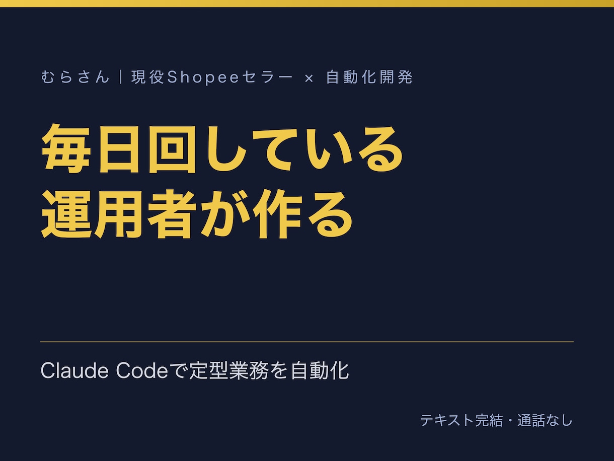 Claude Codeで定型業務を自動化します 毎日の1業務を動く仕組み+監視+手順書で納品。通話なし イメージ1