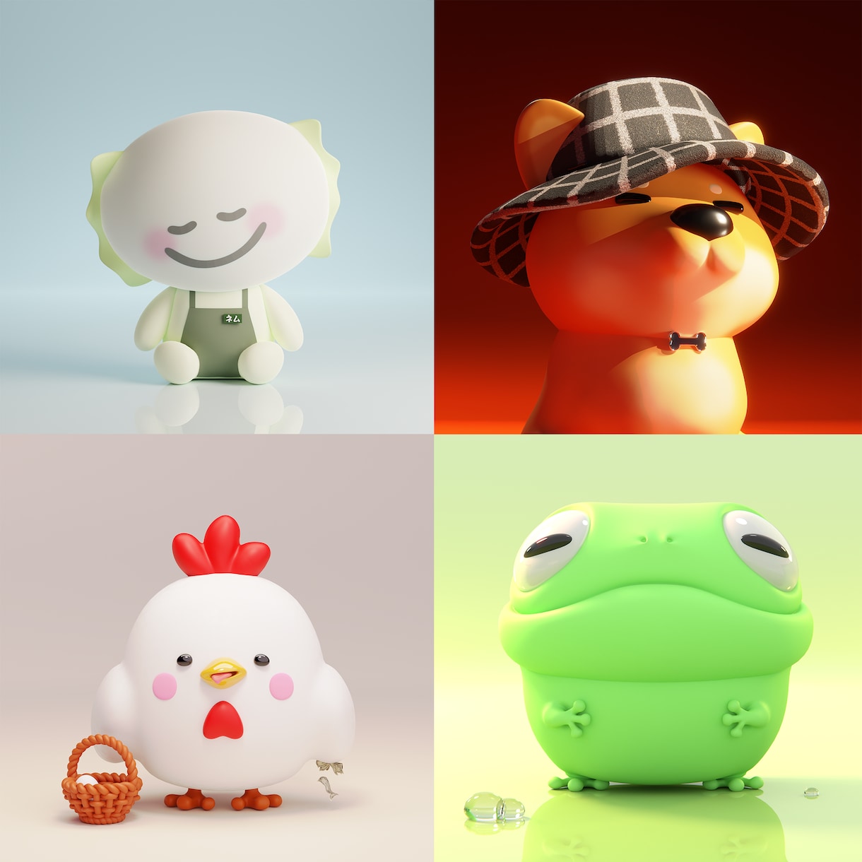 3DキャラデザからVtuberまで対応いたします 人型でもケモノ系でもないキャラクターに特化した3Dキャラ制作 イメージ9