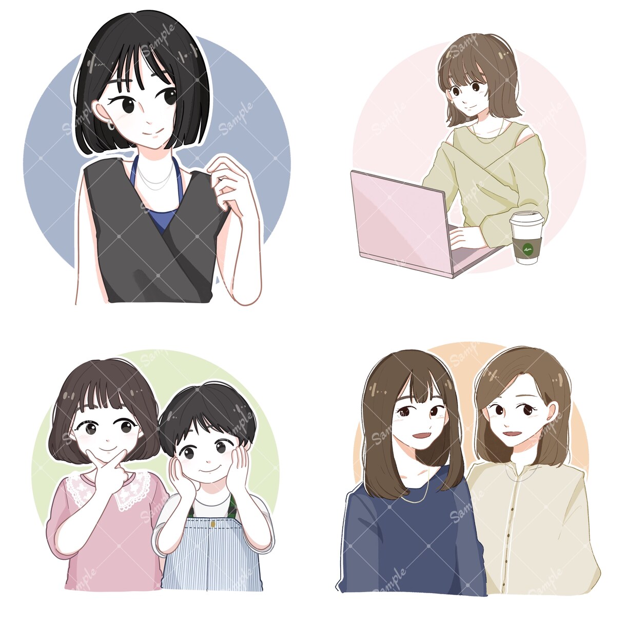 Instagram依頼殺到！可愛いアイコン描きます 心にスッと入ってくる可愛い絵柄でアイコンや、プレゼントに イメージ7