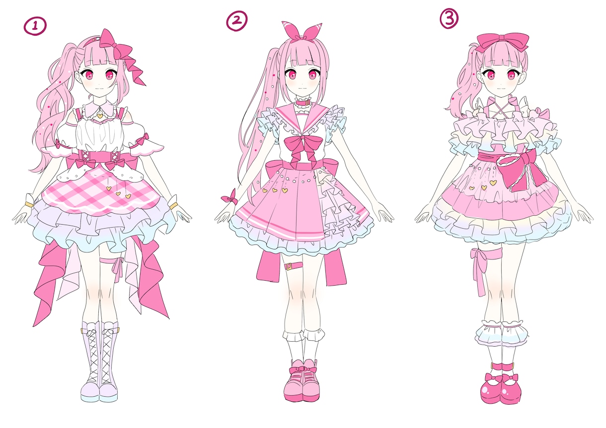 可愛いキャラデザや綺麗な立ち絵お描きします 配信・グッズ・創作活動に使えるイラストを丁寧にお描きします。 イメージ7