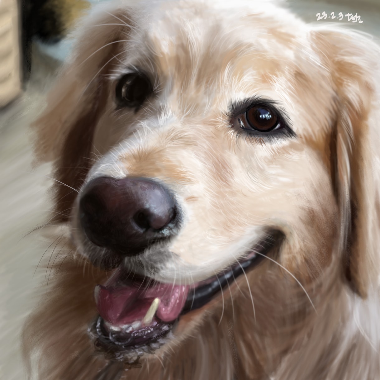 ペットのリアルな似顔絵を描きます iPadでリアルなデジタル絵を提供します。 イメージ2
