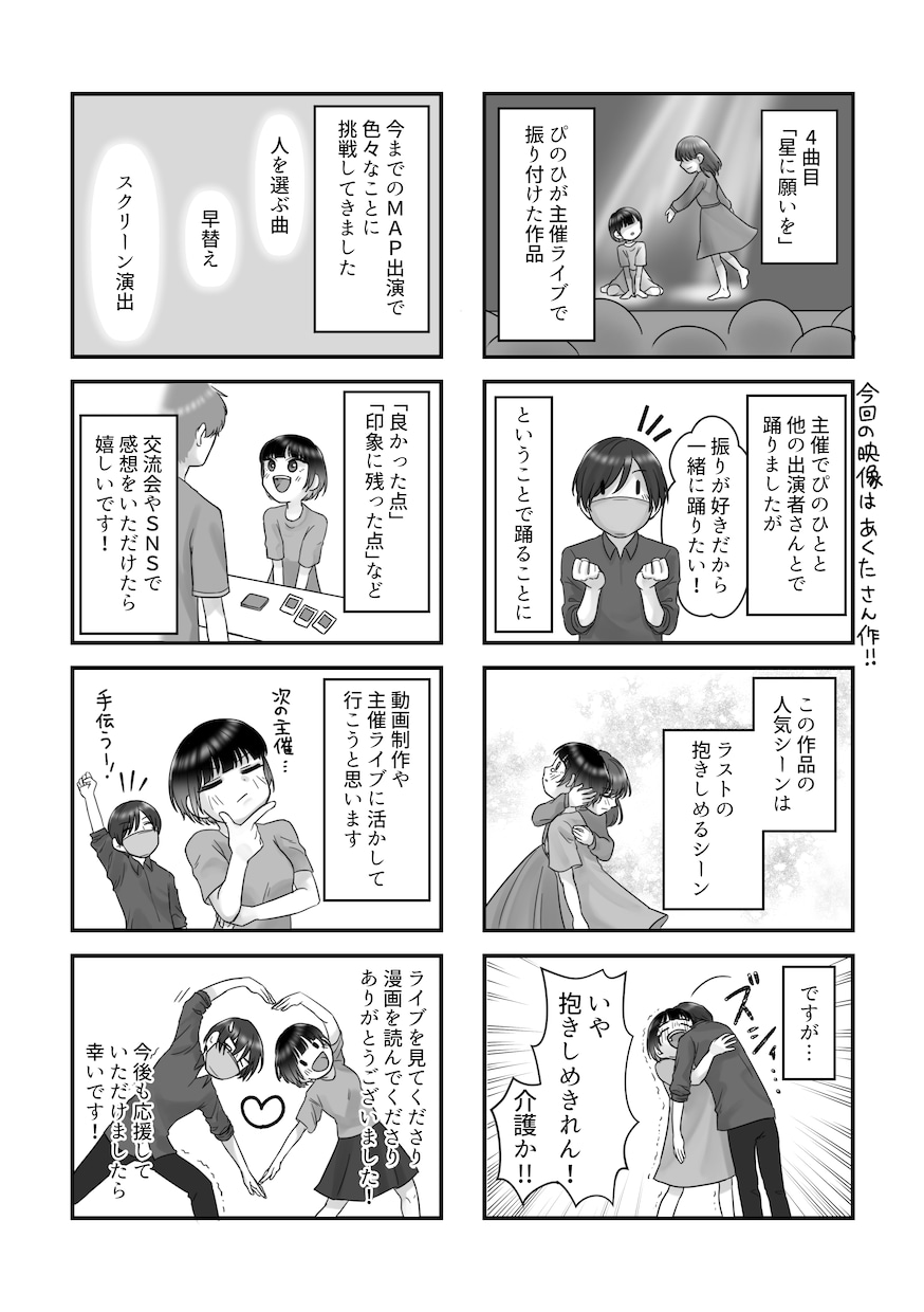 可愛い４コマ漫画描きます 似顔絵キャラ可！日常や思い出を４コマ漫画に！ イメージ2