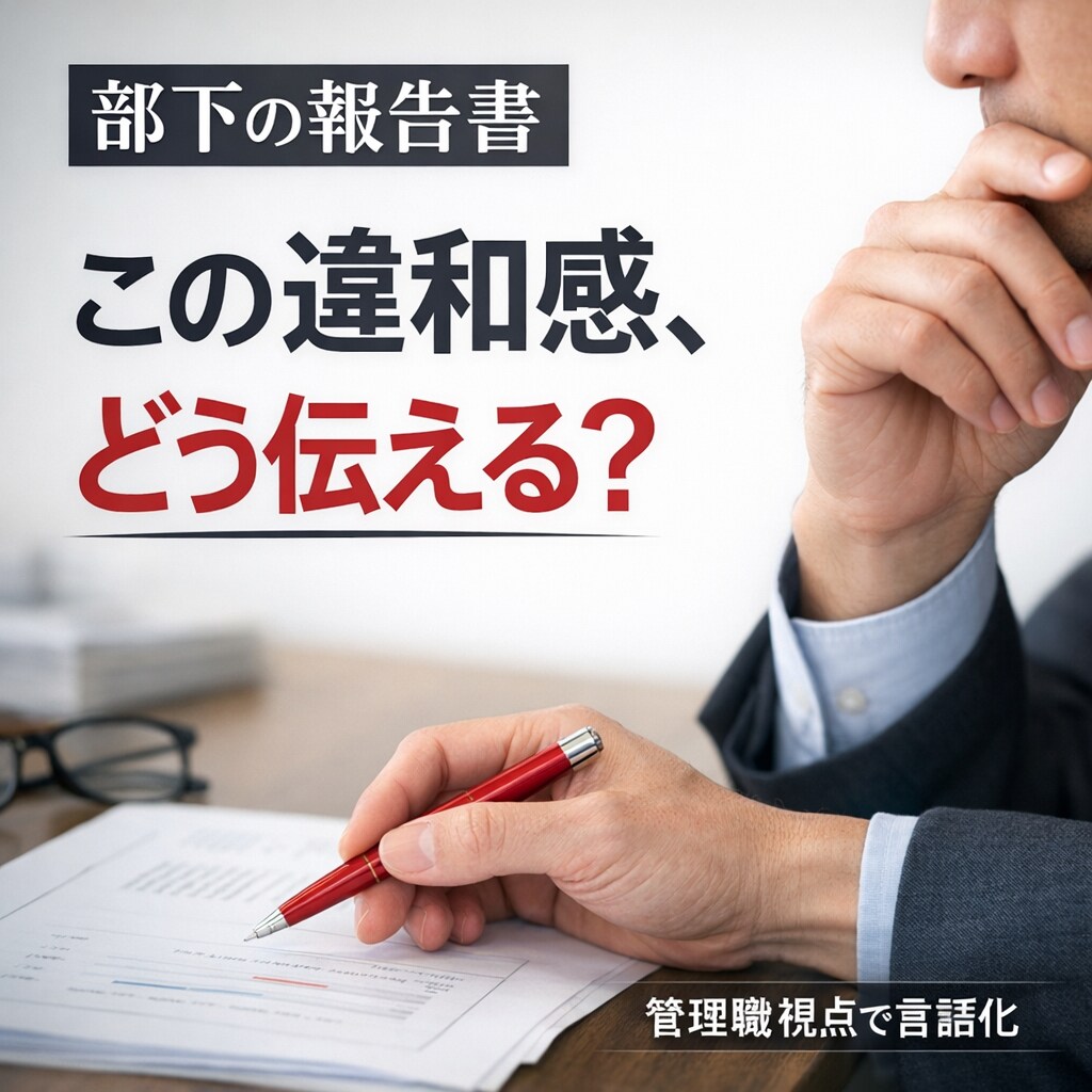 部下の報告書を管理職視点で添削し評価しやすくします どこがダメなのか、うまく言えない管理職のために イメージ1