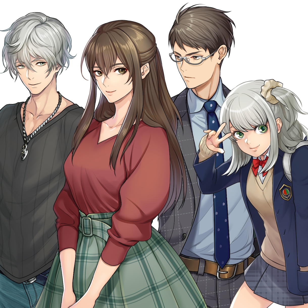 キャラクター立ち絵をお描きします TRPG、ゲーム向け立ち絵イラスト イメージ1