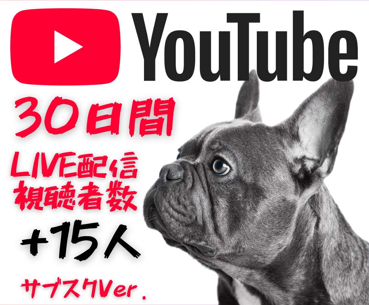 YouTubeライブ配信視聴者30日間増やします あなたの配信を“賑わう空間”へ。✨30日間同時接続15人増 イメージ1